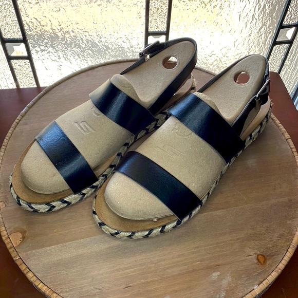 Time and Tru Espadrille Sandals | Women’s Size 9 | Black Platform Slingb… - Picture 4 of 15